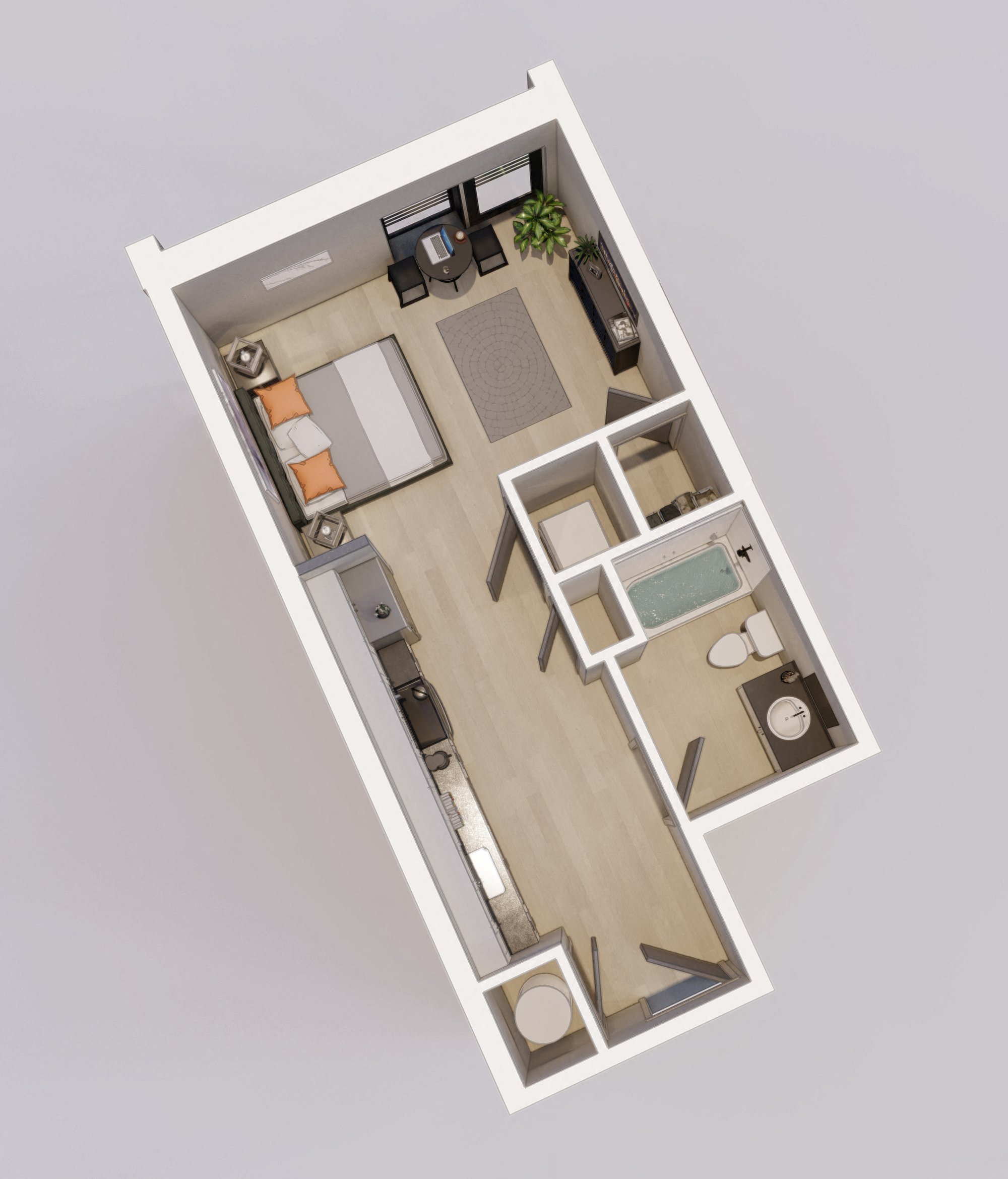 Unit K floor plan Unit K floor plan